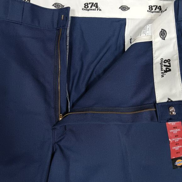 Dickies 874 Original Fit Work Pants Size 48 x 32 Blue NWT - Picture 5 of 10